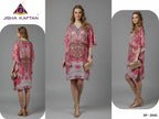 Jisha Kaftan Silk Poncho Vol 6 Feather Silk Digital Printed Kaftans