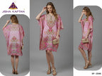 Jisha Kaftan Silk Poncho Vol 6 Feather Silk Digital Printed Kaftans