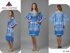 Jisha Kaftan Silk Poncho Vol 6 Feather Silk Digital Printed Kaftans