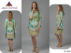Jisha Kaftan Silk Poncho Vol 6 Feather Silk Digital Printed Kaftans