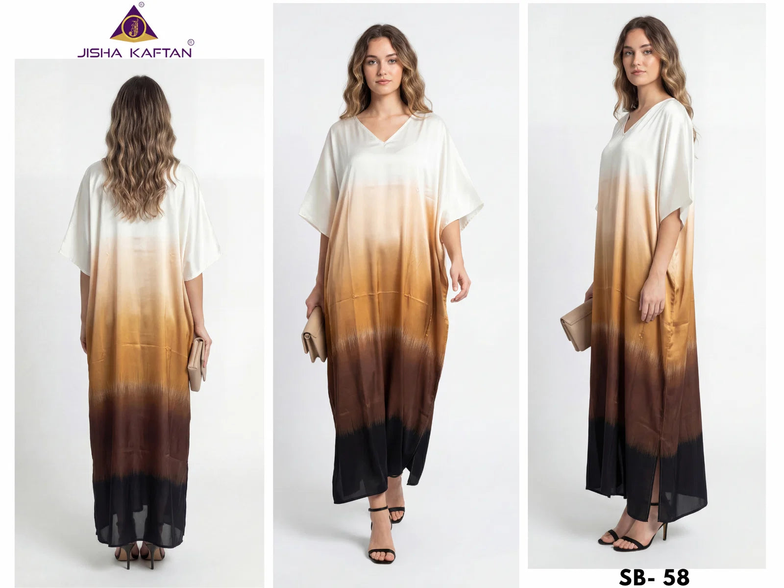 Jisha Kaftan Satin Breeze Vol 8 Digital Printed Japan Satin Kaftan Collection