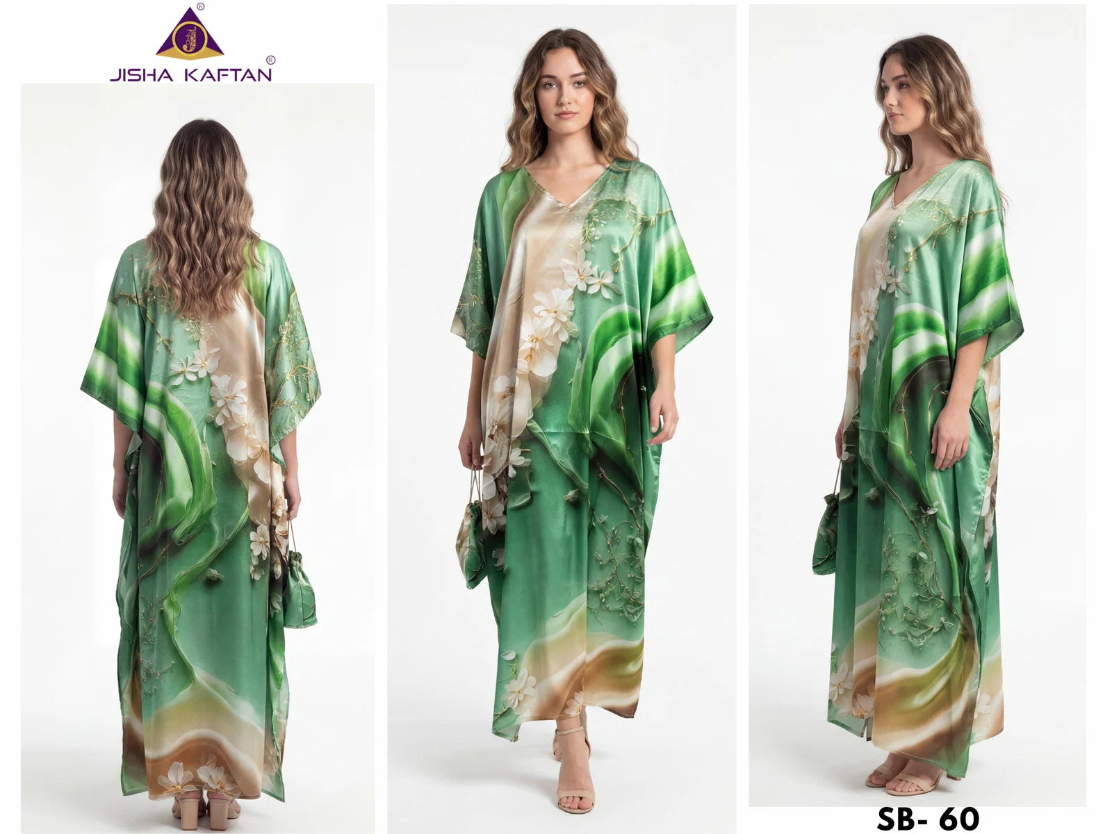 Jisha Kaftan Satin Breeze Vol 8 Digital Printed Japan Satin Kaftan Collection