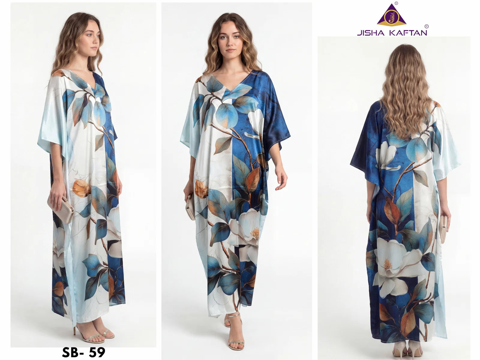 Jisha Kaftan Satin Breeze Vol 8 Digital Printed Japan Satin Kaftan Collection