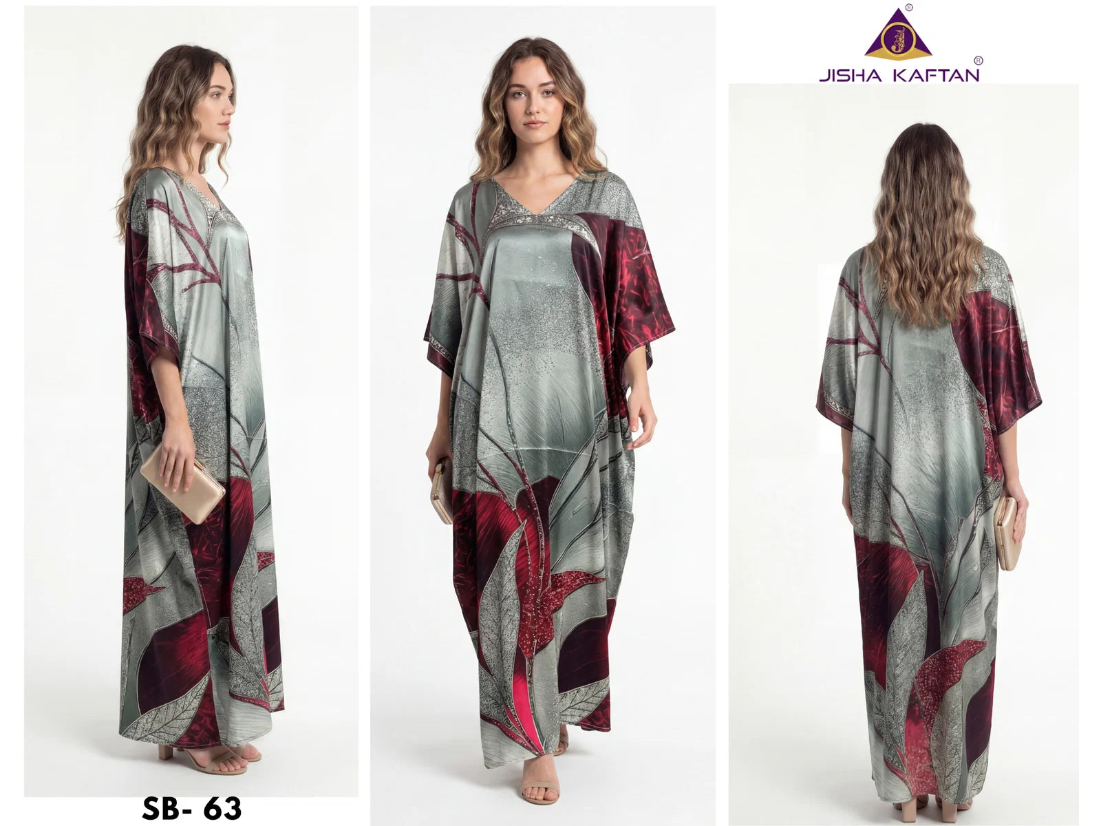 Jisha Kaftan Satin Breeze Vol 8 Digital Printed Japan Satin Kaftan Collection