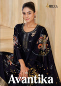 Ibiza Avantika Silk Jacquard Embroidery Worked Salwar Kameez Collection