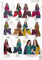 Miss World Bandhani Vol 18 Readymade Cotton Kurti With Bottom Dupatta
