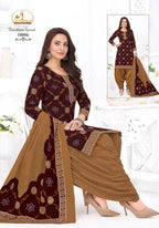 Miss World Bandhani Vol 18 Readymade Cotton Kurti With Bottom Dupatta