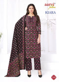 Aarvi Kiara Vol 1 Readymade Cotton Embroidered Kurti Pant With Dupatta