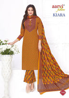 Aarvi Kiara Vol 1 Readymade Cotton Embroidered Kurti Pant With Dupatta