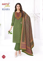 Aarvi Kiara Vol 1 Readymade Cotton Embroidered Kurti Pant With Dupatta