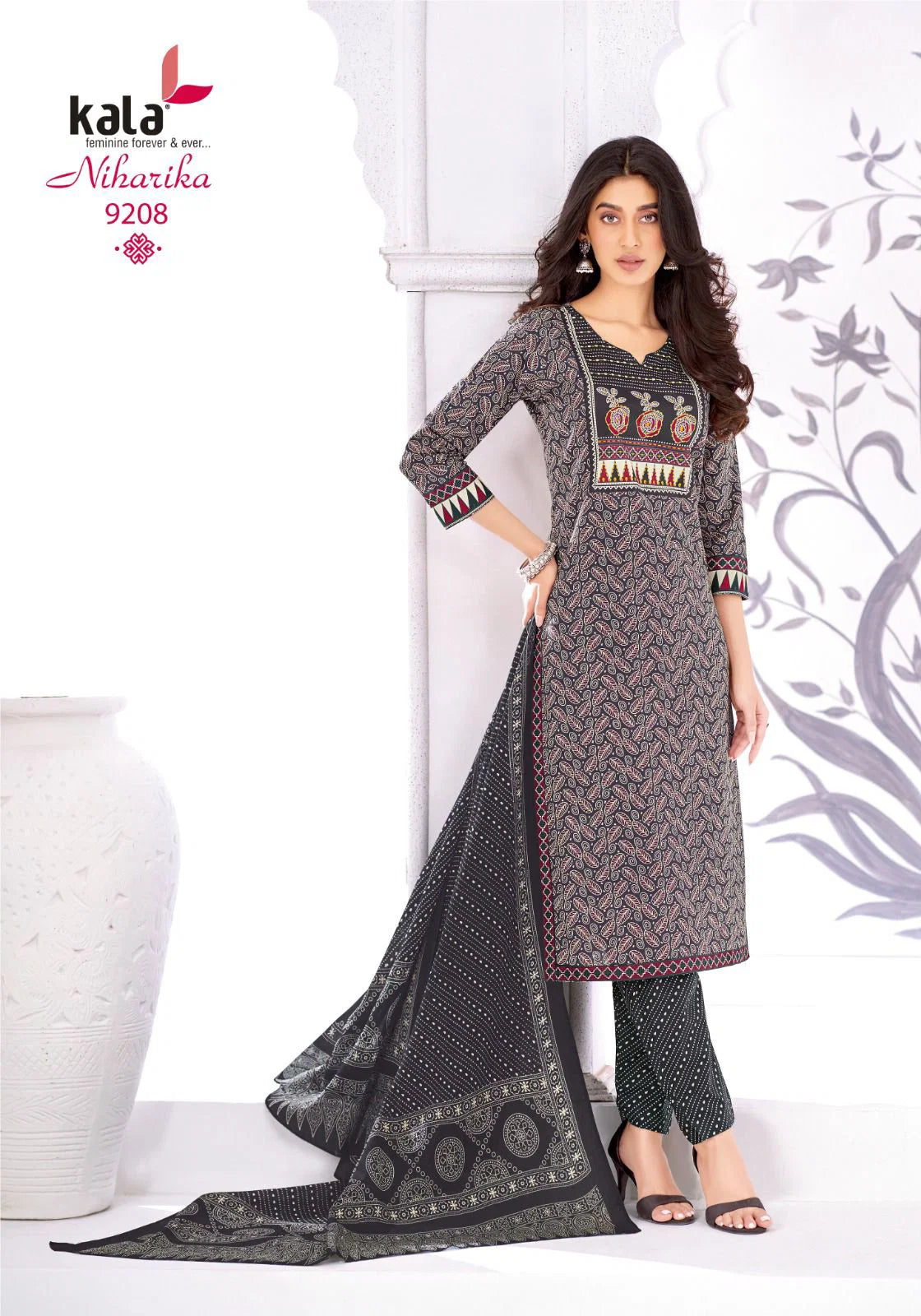 Kala Niharika Vol 6 Readymade Cotton Printed Kurti With Bottom Dupatta Collection
