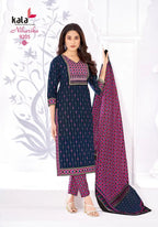 Kala Niharika Vol 6 Readymade Cotton Printed Kurti With Bottom Dupatta Collection