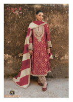 Keval Fab Alija B Vol 41 Readymade Karachi Print Kurti Pant With Dupatta