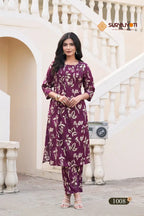 Suryajyoti Ananya Vol 1 Rayon Printed Kali With A Line Cord Set Collection