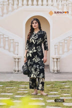 Suryajyoti Ananya Vol 1 Rayon Printed Kali With A Line Cord Set Collection