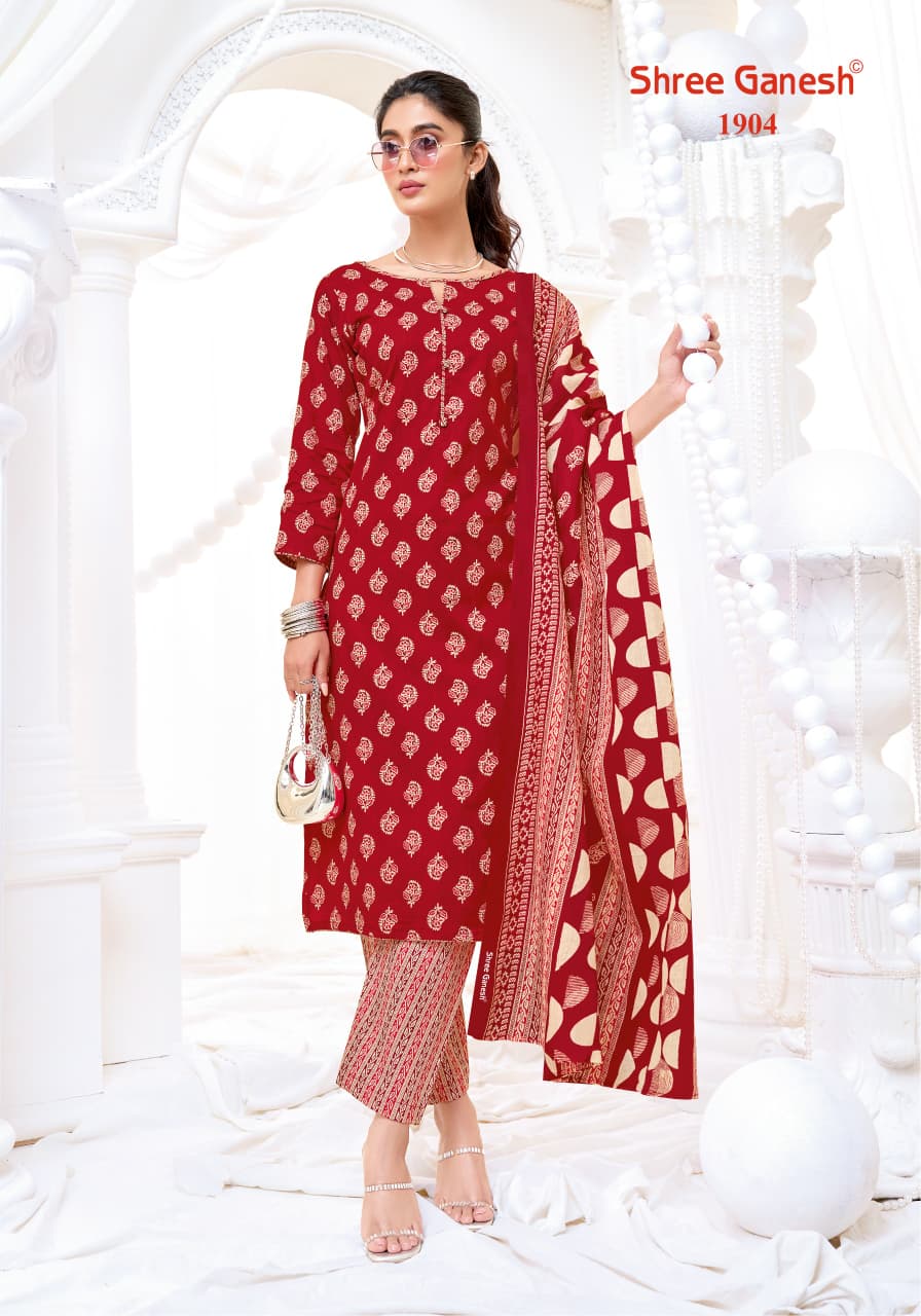 Shree Ganesh Vaani Vol 9 Cotton Printed Dress Material