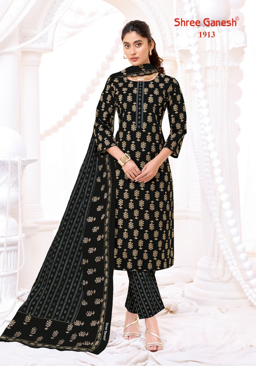 Shree Ganesh Vaani Vol 9 Cotton Printed Dress Material