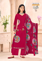Mayur Creation Sana Safina Vol 1 Readymade Poplin Cotton Print Kurti Set Collection