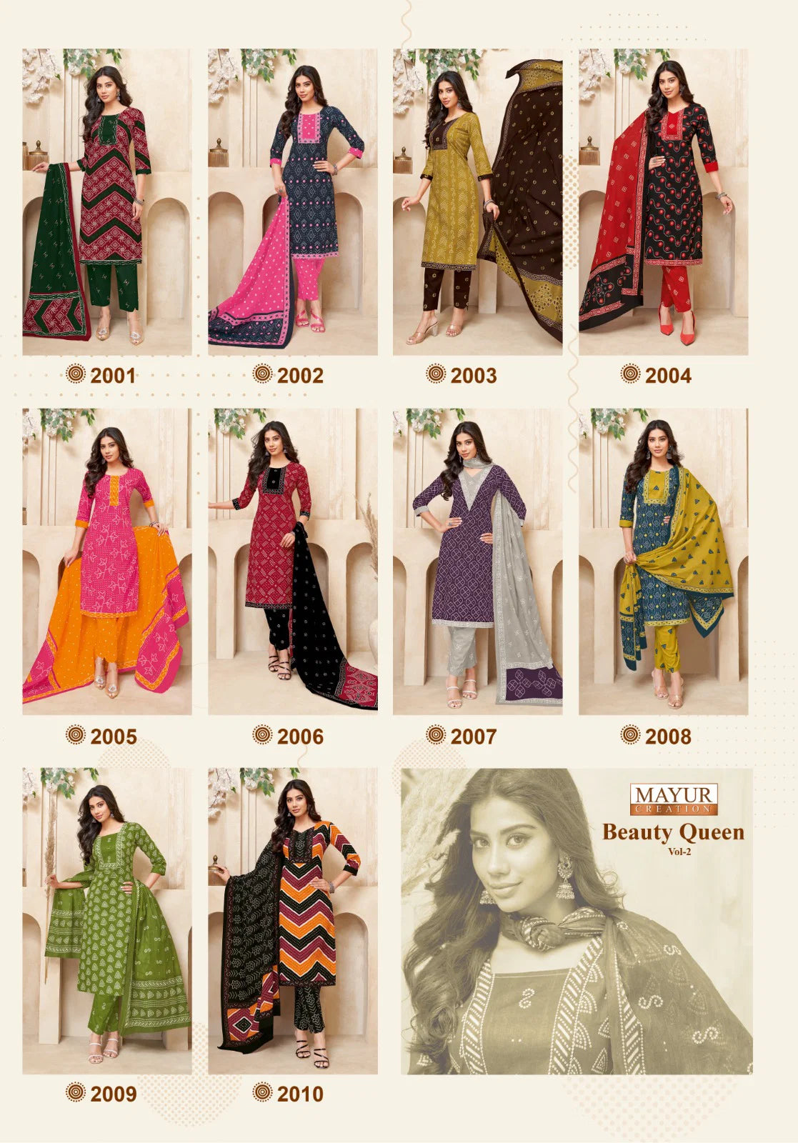 Mayur Beauty Queen Vol 2 Readymade Kurti Pant With Dupatta
