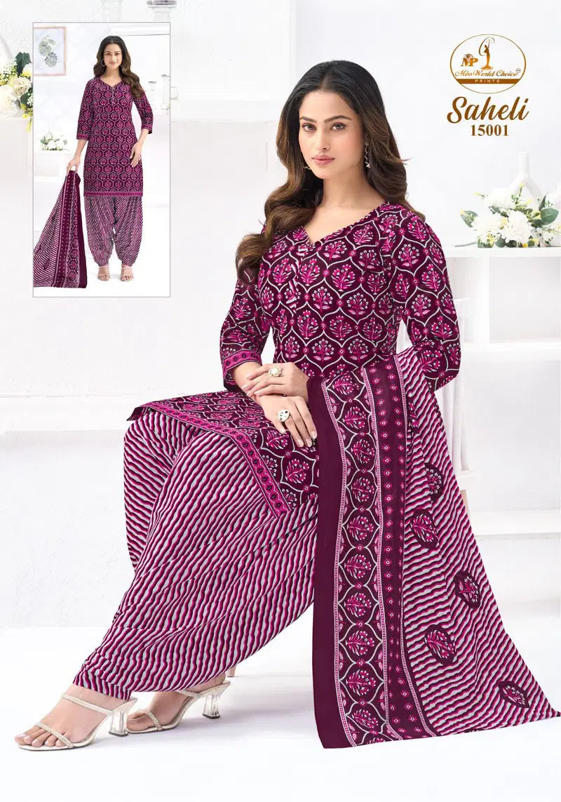 Miss World Saheli Vol 16 Readymade Cotton Printed Kurti Set Collection