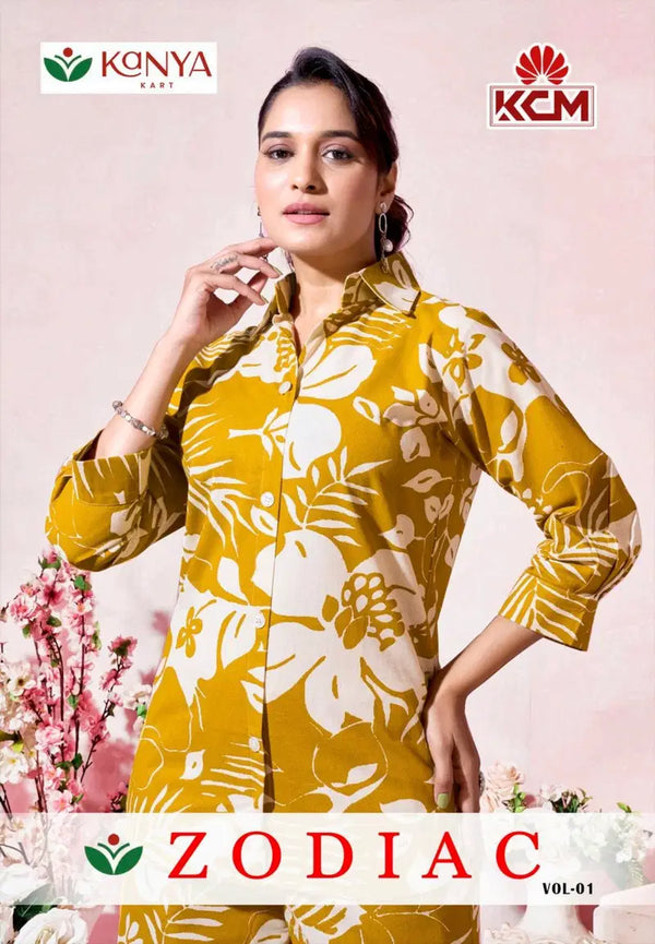 Kanya Zodiac Vol 1 Cotton Flex Fancy Co Ord Set Collection