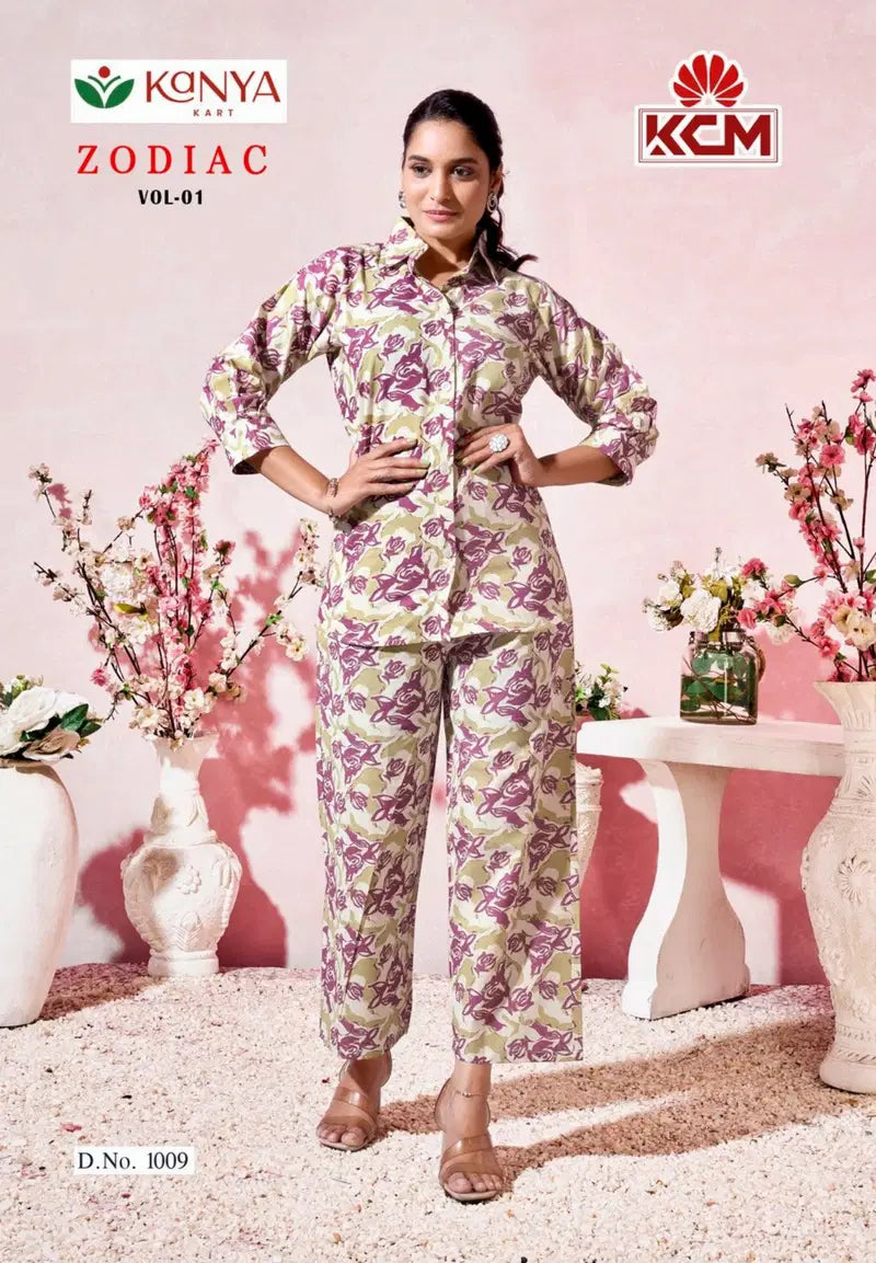 Kanya Zodiac Vol 1 Cotton Flex Fancy Co Ord Set Collection