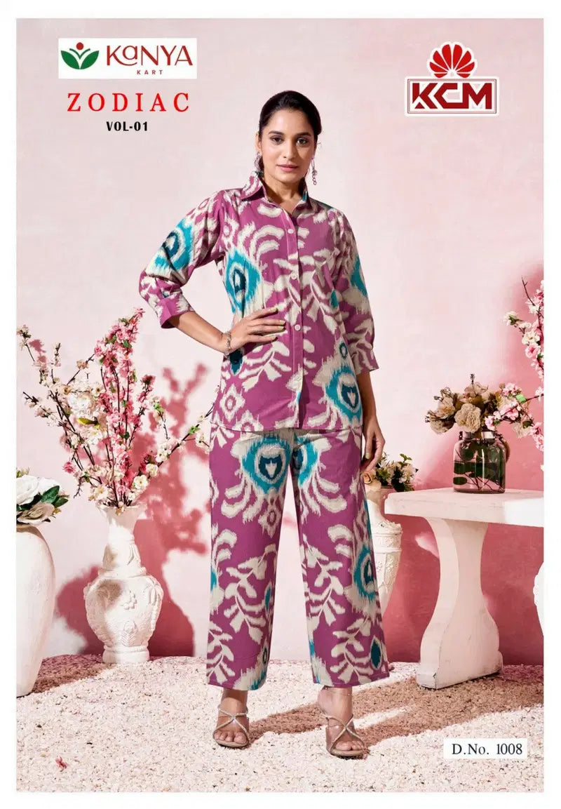 Kanya Zodiac Vol 1 Cotton Flex Fancy Co Ord Set Collection