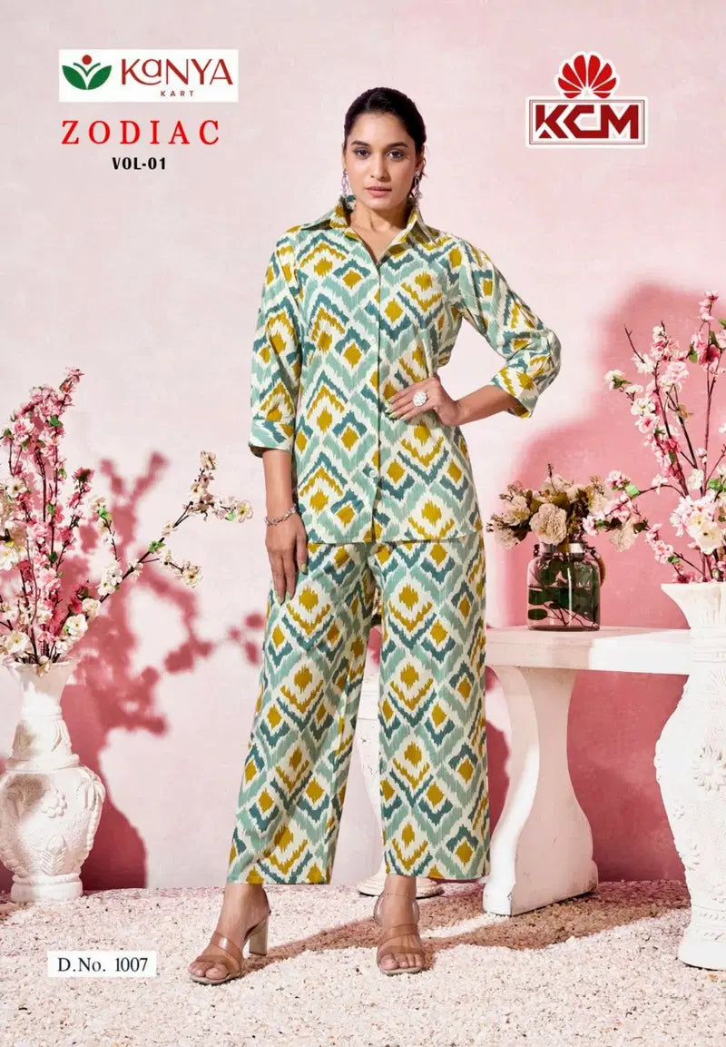 Kanya Zodiac Vol 1 Cotton Flex Fancy Co Ord Set Collection