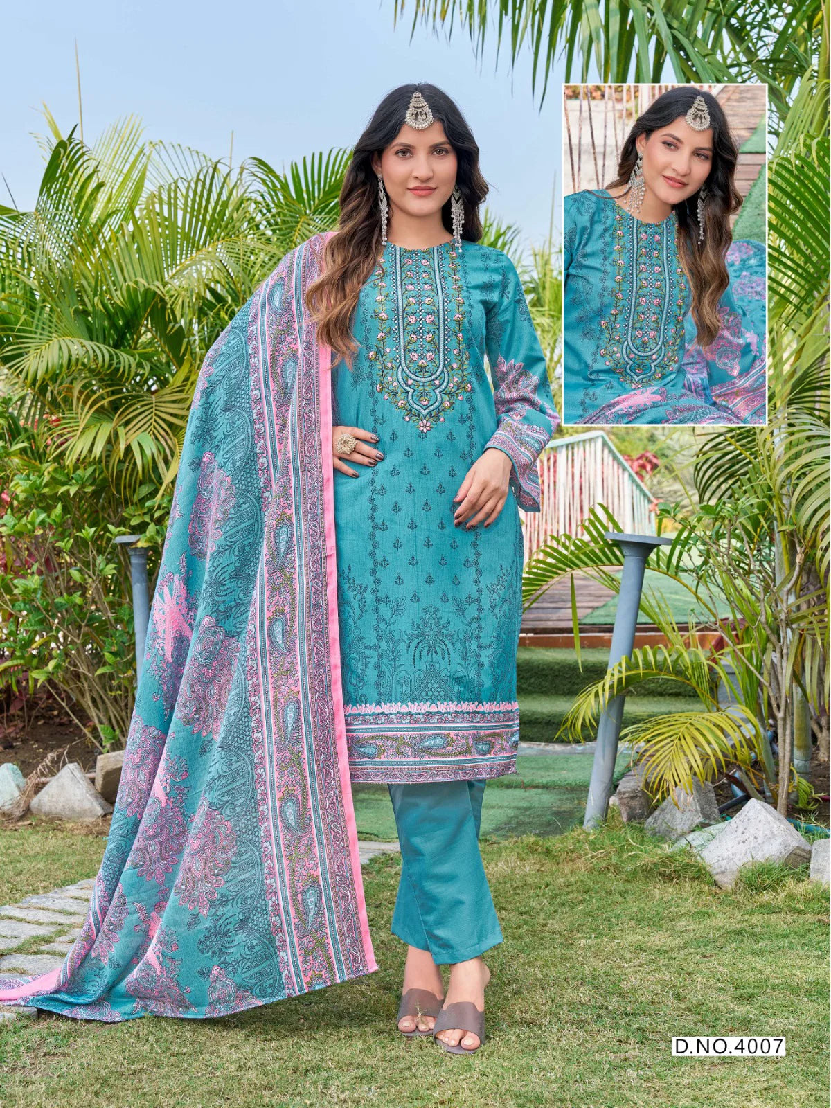 Mizaj Jazmine Vol 4 Readymade Soft Cotton Kurti Pant With Dupatta