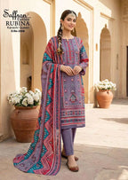 Saffron Cotton Rubina Vol 2 Readymade Cotton Pakistani Kurti Pant With Dupatta