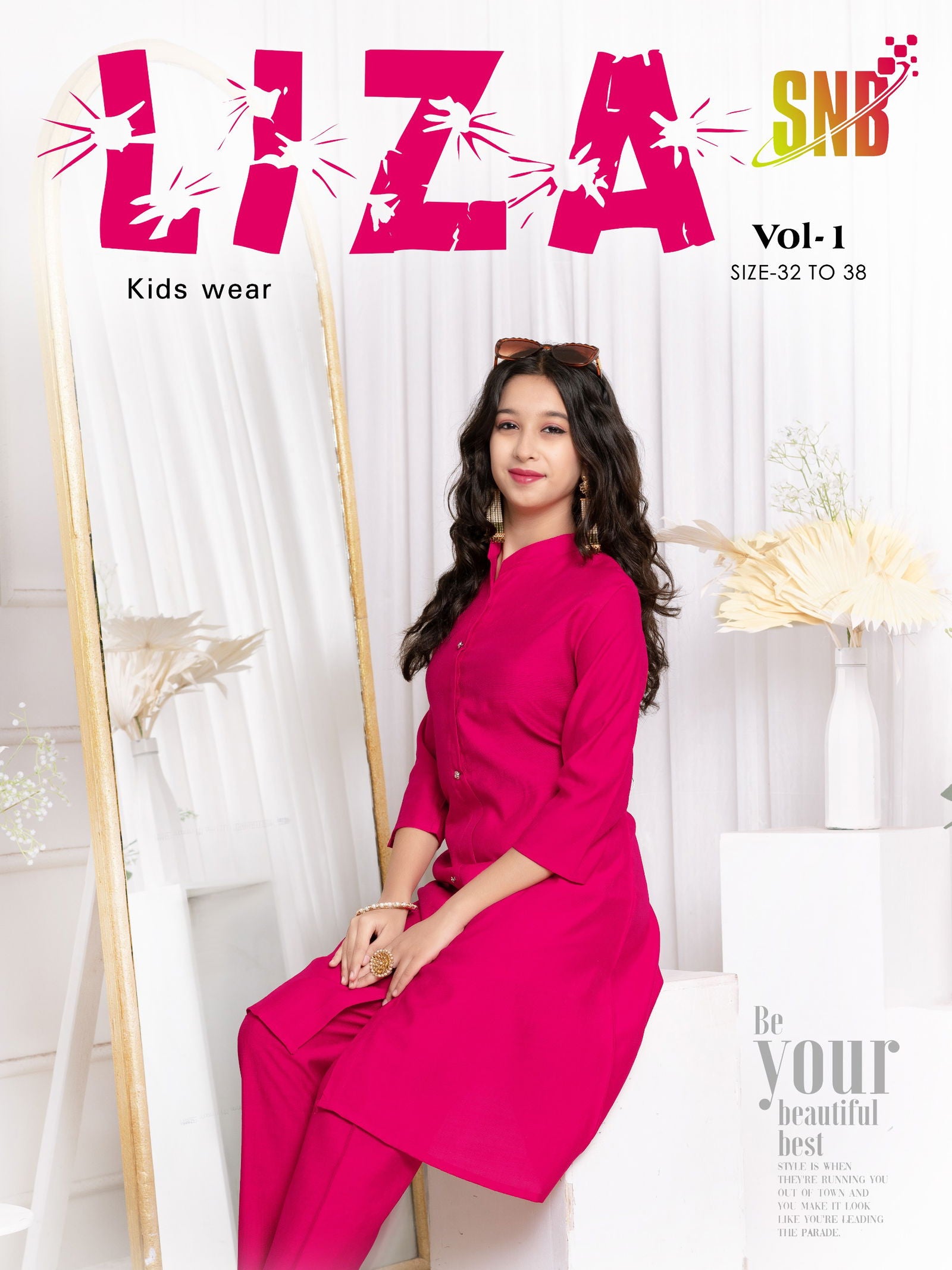 Liza Vol 01 Vartican Silk Kids Wear Top With Bottom Collection