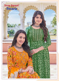 Shree Ganesh Swara Vol 1 Readymade Rayon Umbrella Style Kurti Set Collection