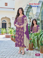 Shree Ganesh Swara Vol 1 Readymade Rayon Umbrella Style Kurti Set Collection