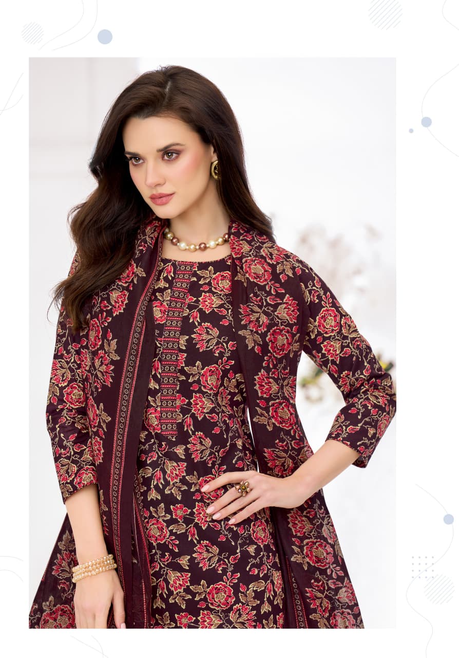 Shree Ganesh Samaiyra Ajrak Vol 1 Readymade Cotton Prined Kurti Pant With Dupatta