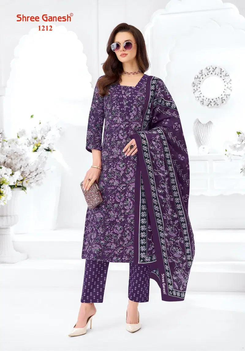 Shree Ganesh Samaiyra Ajrak Vol 1 Readymade Cotton Prined Kurti Pant With Dupatta