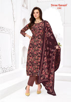 Shree Ganesh Samaiyra Ajrak Vol 1 Readymade Cotton Prined Kurti Pant With Dupatta