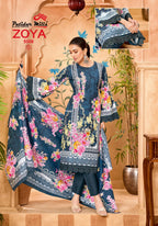 Patidaar Mill Zoya Vol 5 Readymade Pakistani Kurti Pant With Dupatta