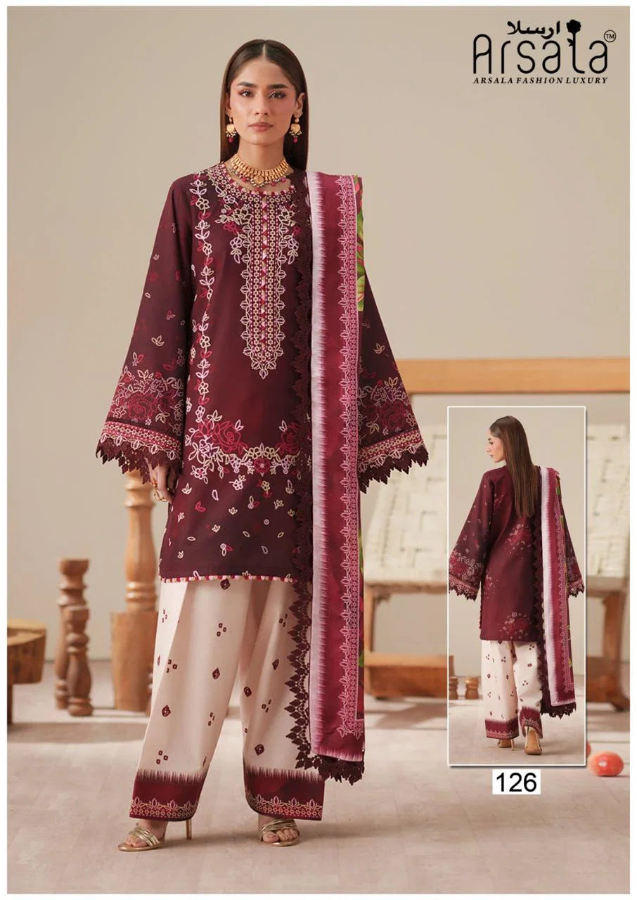 Arsala Amara Vol 3 Lawn Cotton Pakistani Karachi Dress Material Collection