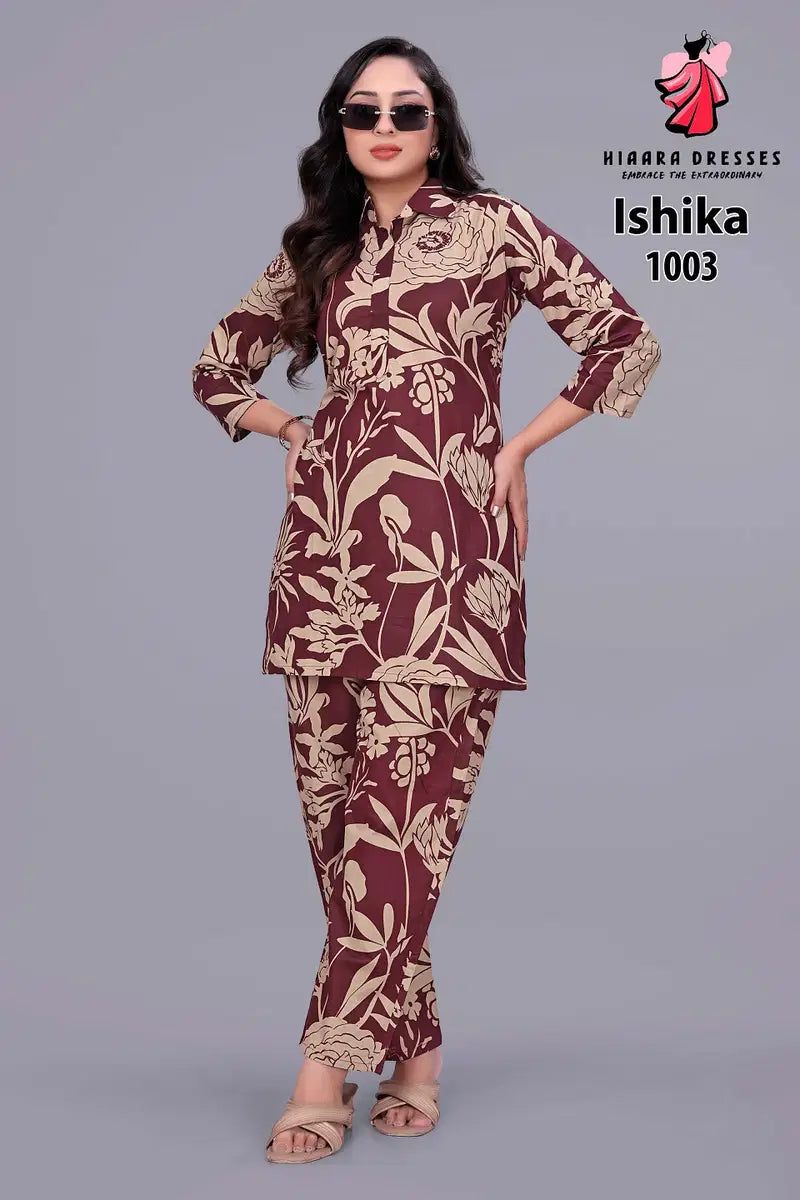 Hiaara Ishika Vol 1 Cotton Printed Fancy Co Ord Set Collection