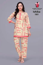 Hiaara Ishika Vol 1 Cotton Printed Fancy Co Ord Set Collection
