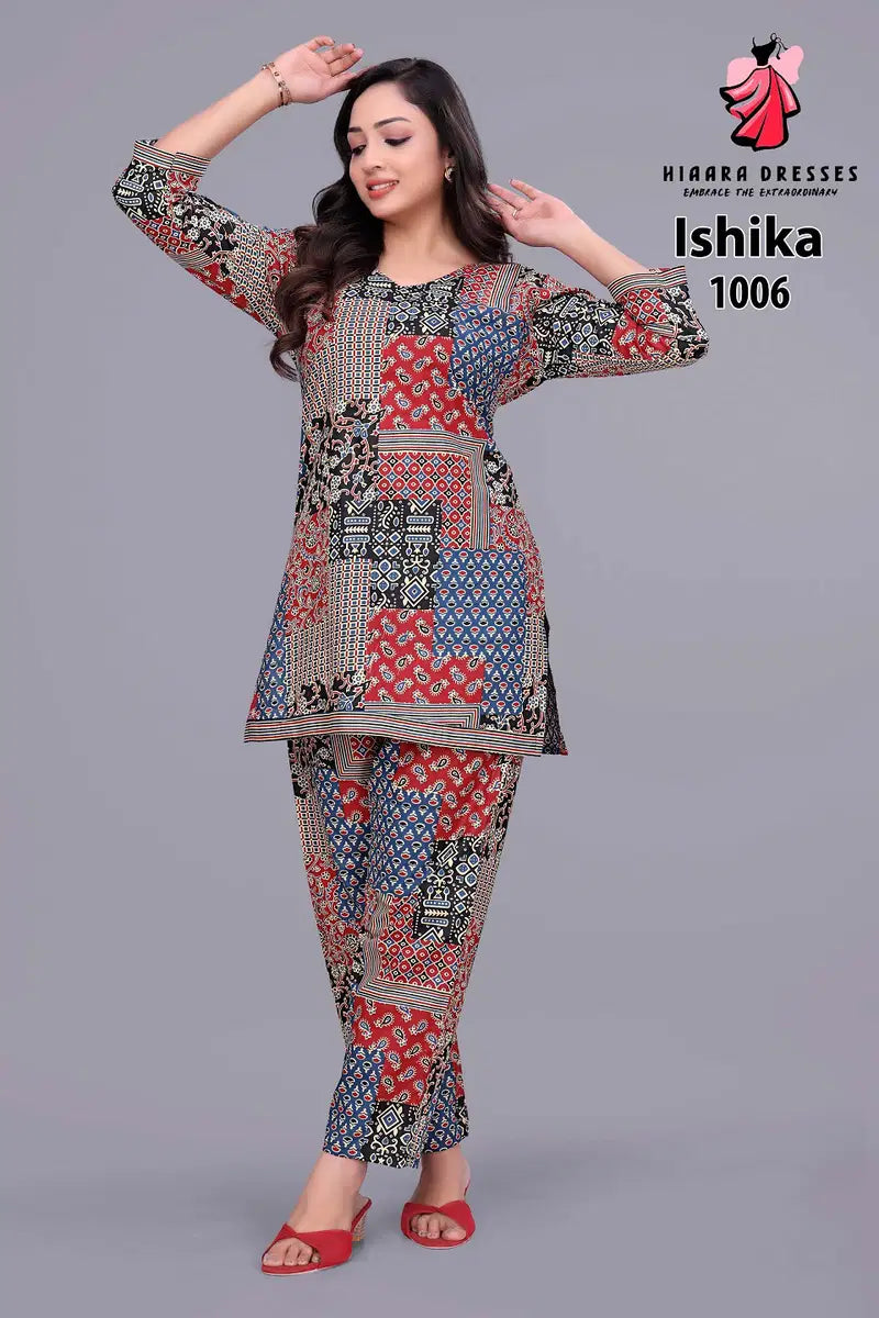 Hiaara Ishika Vol 1 Cotton Printed Fancy Co Ord Set Collection