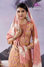 Devi Ananya Vol 3 Rayon Printed Kurti With Bottom Dupatta