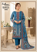 Saffron Rabiya Karachi Queen Cotton Digital Printed Dress Material Collection