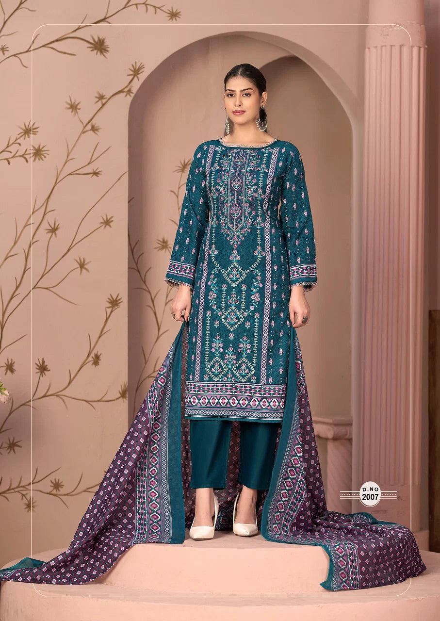 Mizaj Muzlin Vol 2 Readymade Cotton Printed Pakistani Kurti Pant With Dupatta