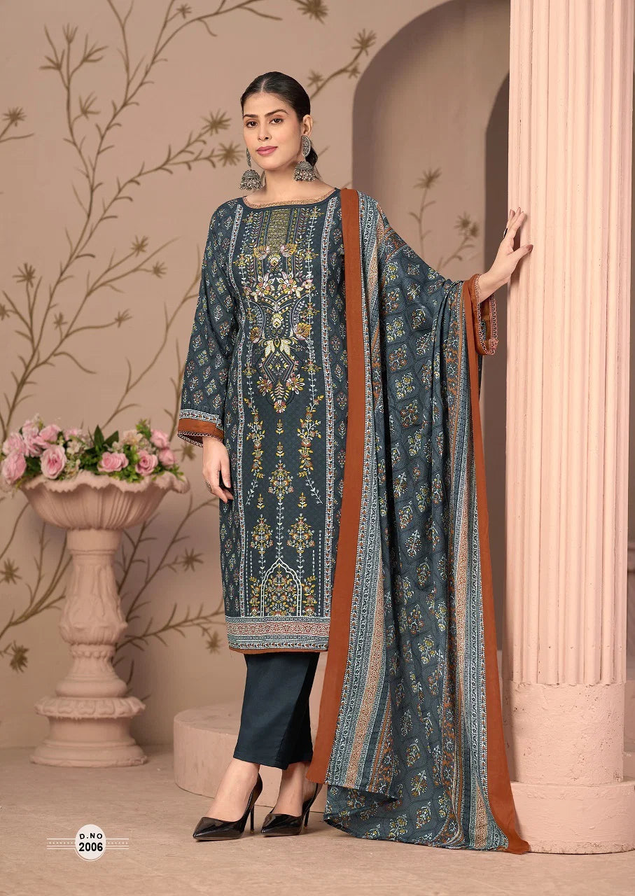 Mizaj Muzlin Vol 2 Readymade Cotton Printed Pakistani Kurti Pant With Dupatta