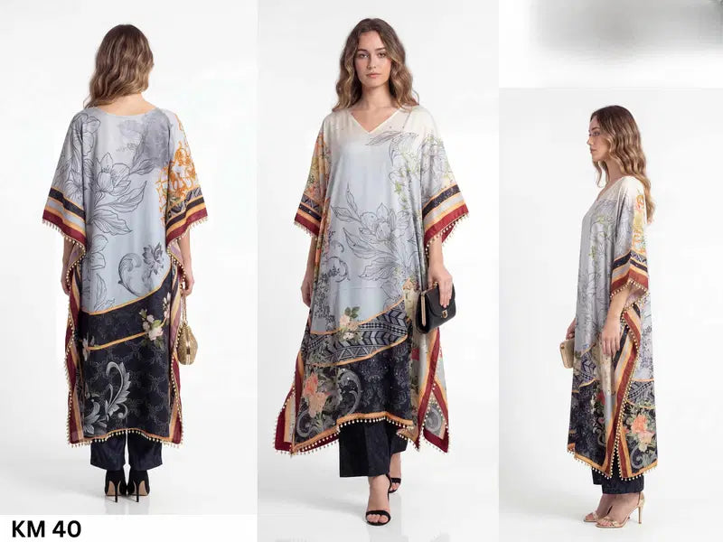 Jelite Kaftan Co Ord Set Value Addition Vol 6 Poly Feather Silk Kaftan Collection