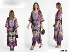 Jelite Kaftan Co Ord Set Value Addition Vol 6 Poly Feather Silk Kaftan Collection