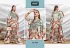 Hkf Dua Kaftan Vol 3 Soft Satin Printed Fancy Kaftan Collection