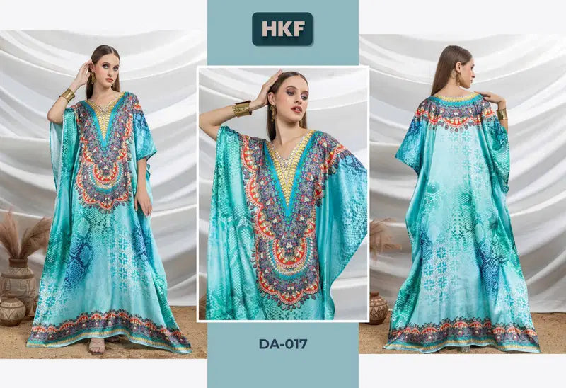 Hkf Dua Kaftan Vol 3 Soft Satin Printed Fancy Kaftan Collection