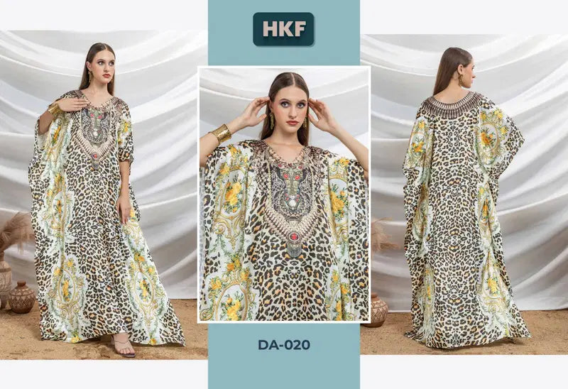 Hkf Dua Kaftan Vol 3 Soft Satin Printed Fancy Kaftan Collection